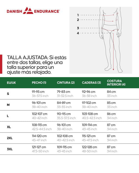 DANISH ENDURANCE Conjunto de Lana Merina para Hombre, Camiseta y Pantalon, Capa Base Premium, Negro, 3XL – Ropa para oposiciones – Material de estudio – OpoMarket