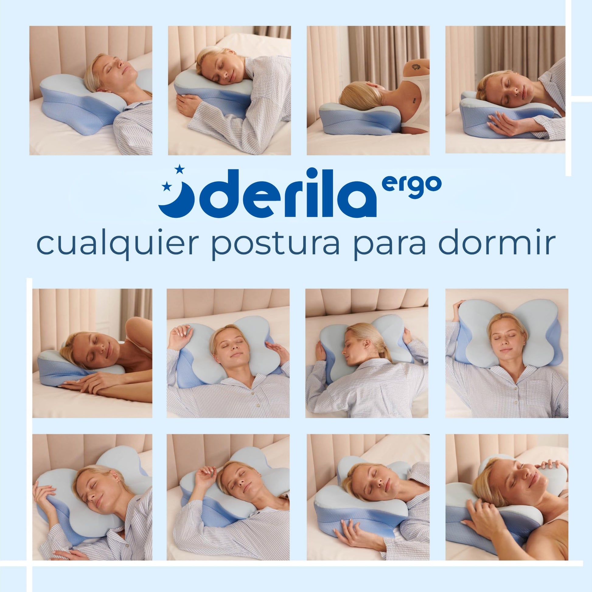 Derila Ergo Almohada Cervicales y Cuello Viscoelástica, Diseño Mariposa, Mejor Calidad de Sueño y Tecnología de Enfriamiento, Dormir de Lado, Espalda y Estómago – para oposiciones – Material de estudio – OpoMarket