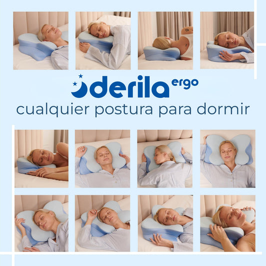 Derila Ergo Almohada Cervicales y Cuello Viscoelástica, Diseño Mariposa, Mejor Calidad de Sueño y Tecnología de Enfriamiento, Dormir de Lado, Espalda y Estómago – para oposiciones – Material de estudio – OpoMarket