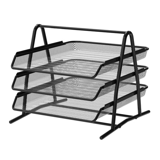 organizador documentos detectalia 3 niveles negro