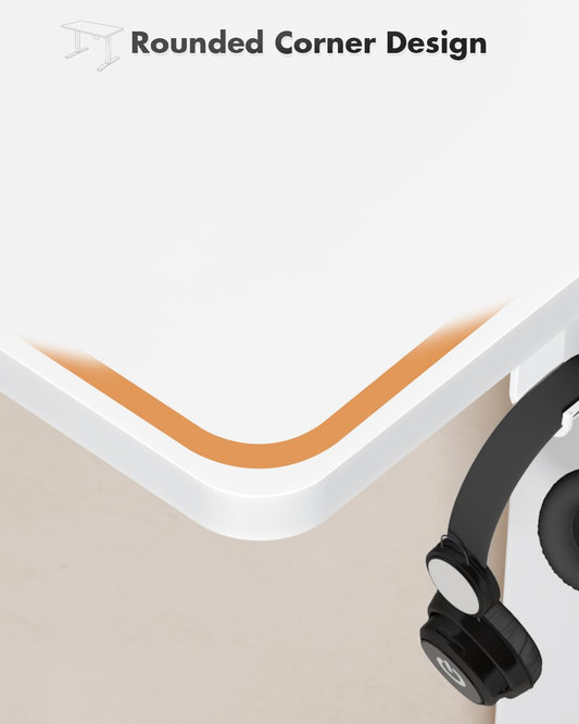 escritorio de estudio blanco devoko con patas en t