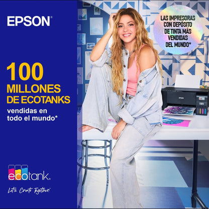 Epson Impresora multifunción EcoTank ET - 2862 A4 con depósito de Tinta, conexión Wi - Fi y hasta 3 años de Tinta incluida – Material de oficina para oposiciones – Material de estudio – OpoMarket