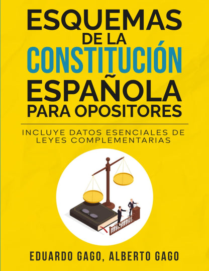 Esquemas de la Constitución Española para opositores – portada del libro