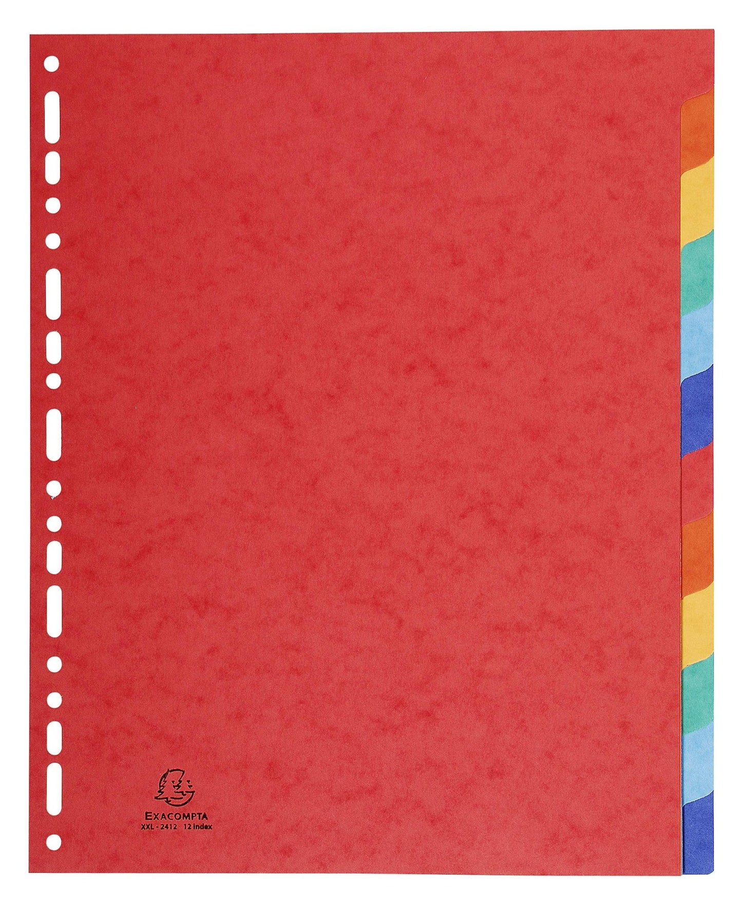 separadores de cartulina exacompta en archivador de anillas