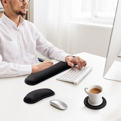 reposamuñecas teclado ergonomico de espuma con memoria