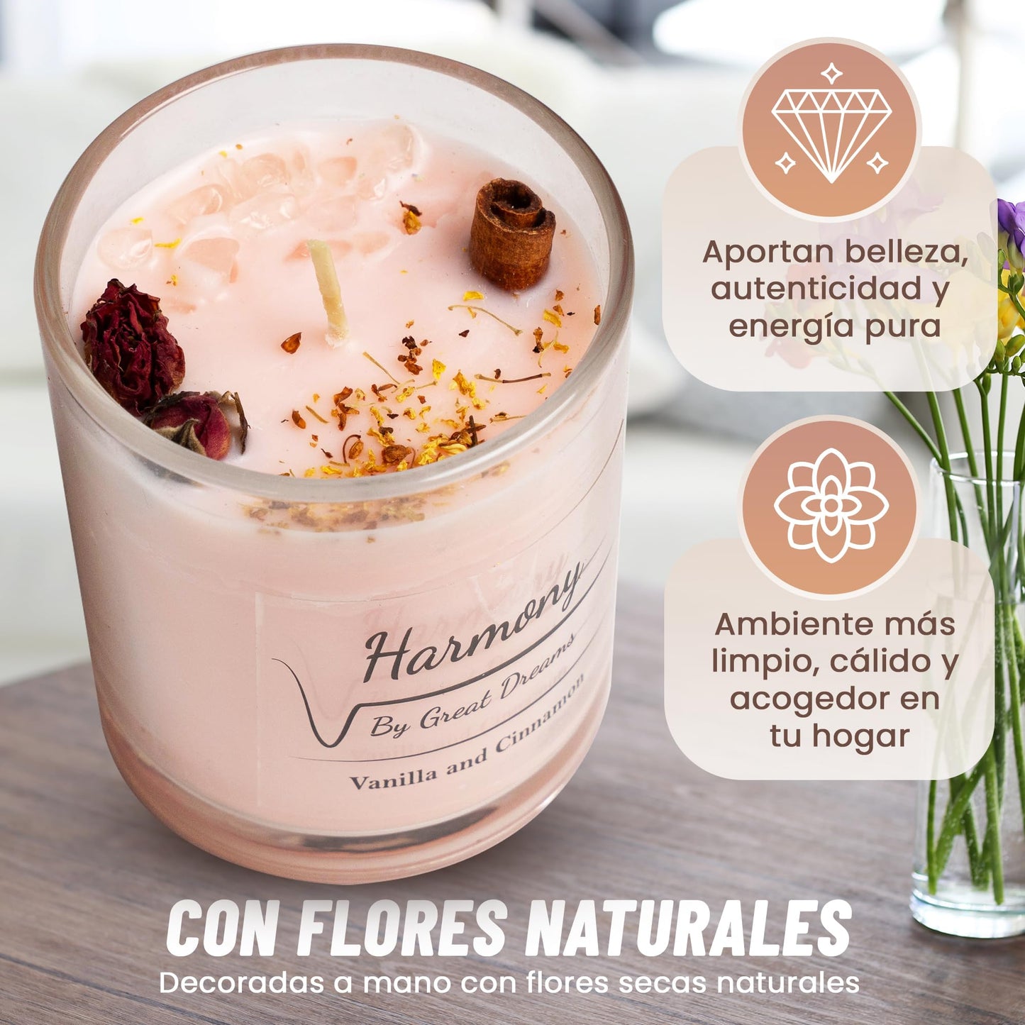 GreatDreams® Set 2 Velas Aromáticas Curativas con Piedras Naturales - Velas Decorativas Sin Parafinas y Hechas a Mano - Juego De Regalo De Vela Perfumada Para Mujer - Regalos Originales para Mujer. – para oposiciones – Material de estudio – OpoMarket