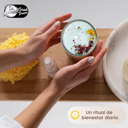 GreatDreams® Set 2 Velas Aromáticas Curativas con Piedras Naturales - Velas Decorativas Sin Parafinas y Hechas a Mano - Juego De Regalo De Vela Perfumada Para Mujer - Regalos Originales para Mujer. – para oposiciones – Material de estudio – OpoMarket