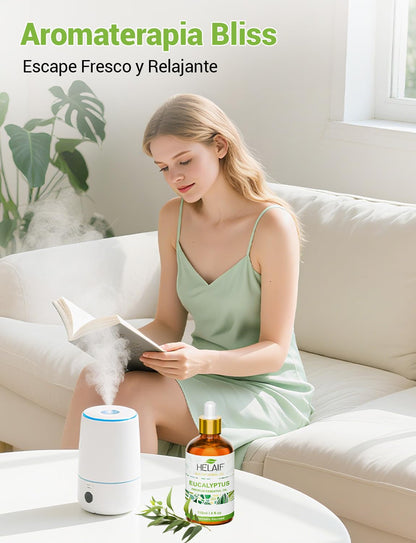 Aceite esencial de eucalipto para masaje siempre diluido