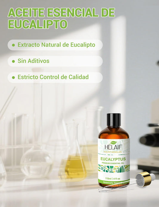 Aceite esencial de eucalipto HELAIF 118 ml con gotero
