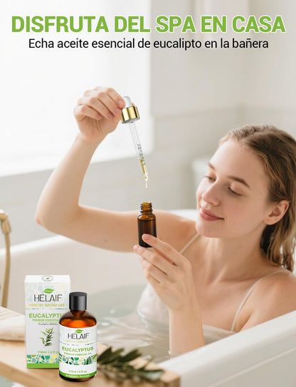 Aceite esencial de eucalipto HELAIF vista frontal