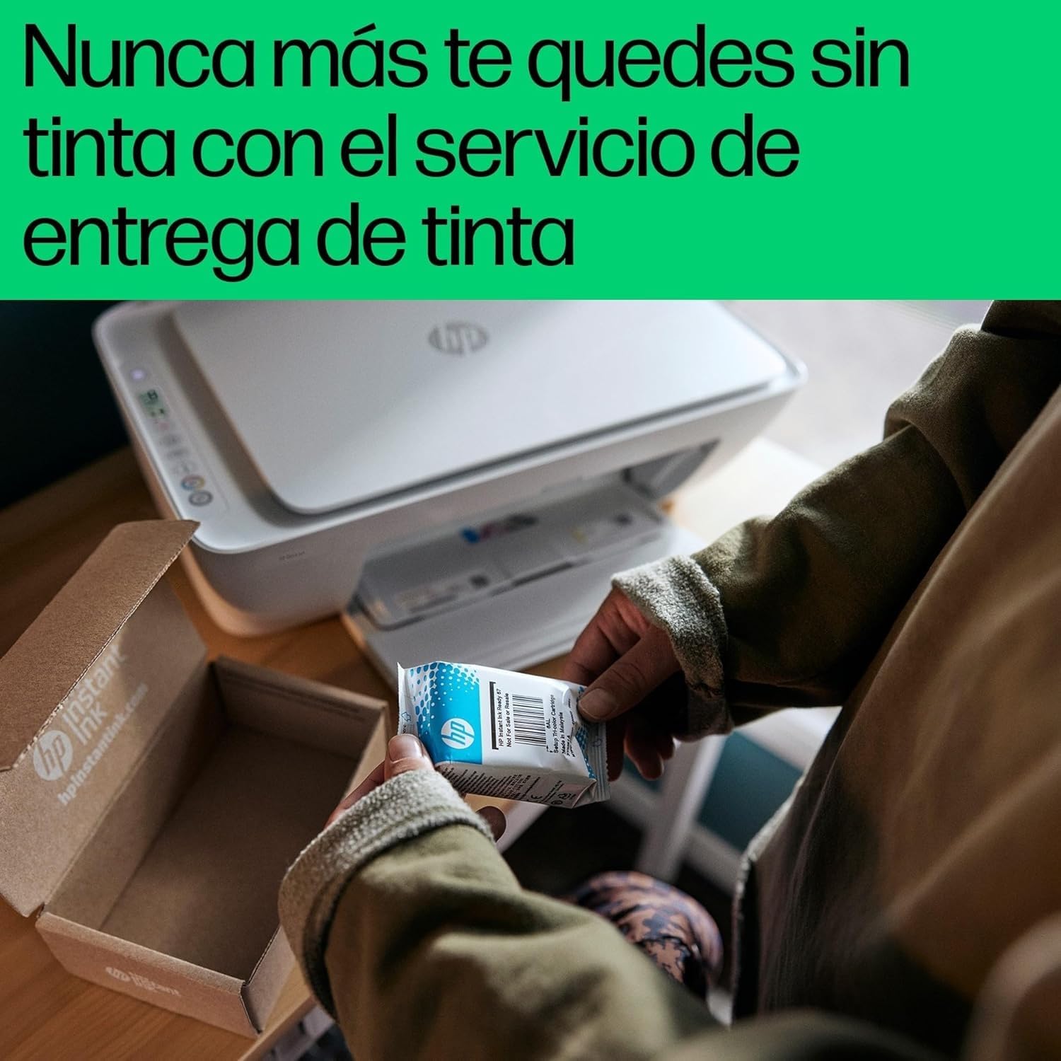 HP DeskJet 2820e 588K9B, Impresora Multifunción de Inyección de Tinta A4 a Color, Impresión a Doble Cara Manual, 7,5 ppm, Wi - Fi, Smart, 6 Meses de Instant Ink Incluidos, Blanca – Material de oficina para oposiciones – Material de estudio – OpoMarket