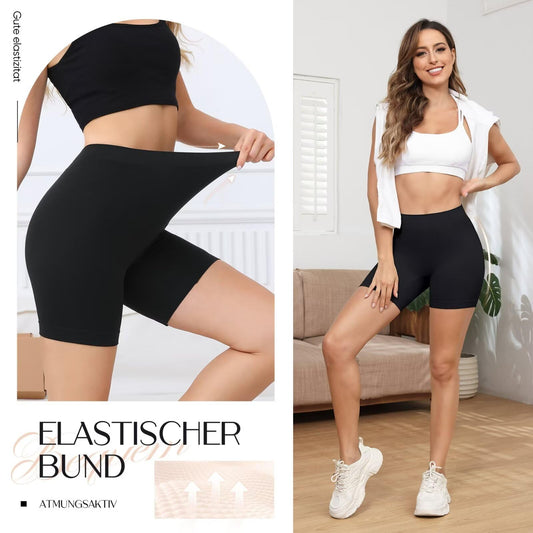 IceReco Bragas Culotte Antirozaduras Mujer Pantalones Cortos Mujer Leggins Cortos Boxer Shorts Mallas Cortas Braga Pantalon sin Costura Deporte Deportivo Leggings Ciclista Negro XL Pack de 3 – Ropa para oposiciones – Material de estudio – OpoMarket