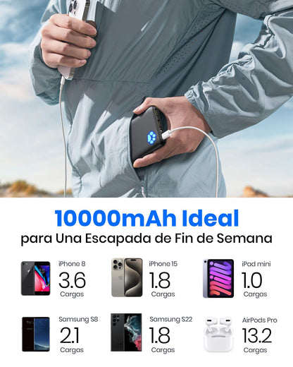 INIU Power Bank, Slimmest USB C Triple 3A de Alta Velocidad 10000mAh Bateria Externa, Bateria Portatil con Linterna para iPhone 15 14 13 12 11 X Pro MAX Samsung S22 S21 S20 iPad Tablet Airpods etc – para oposiciones – Material de estudio – OpoMarket