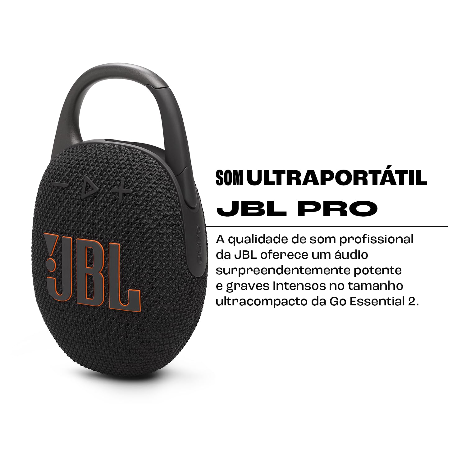 JBL Clip 5, Altavoz inalámbrico portátil con Bluetooth, resistente al agua y al polvo IP67, hasta 12h de reproducción y más con Playtime Boost activado, negro – para oposiciones – Material de estudio – OpoMarket