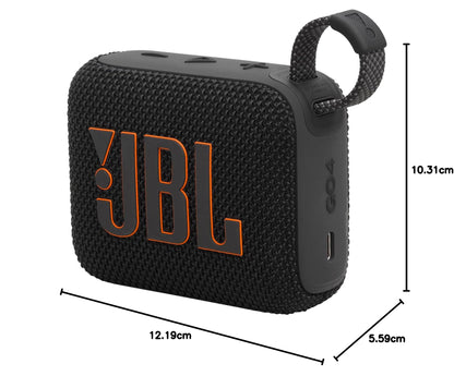 JBL GO 4, Altavoz inalámbrico portátil con Bluetooth, resistente al agua y al polvo IP67, hasta 7h de reproducción más 2h extra con Playtime Boost, negro – para oposiciones – Material de estudio – OpoMarket