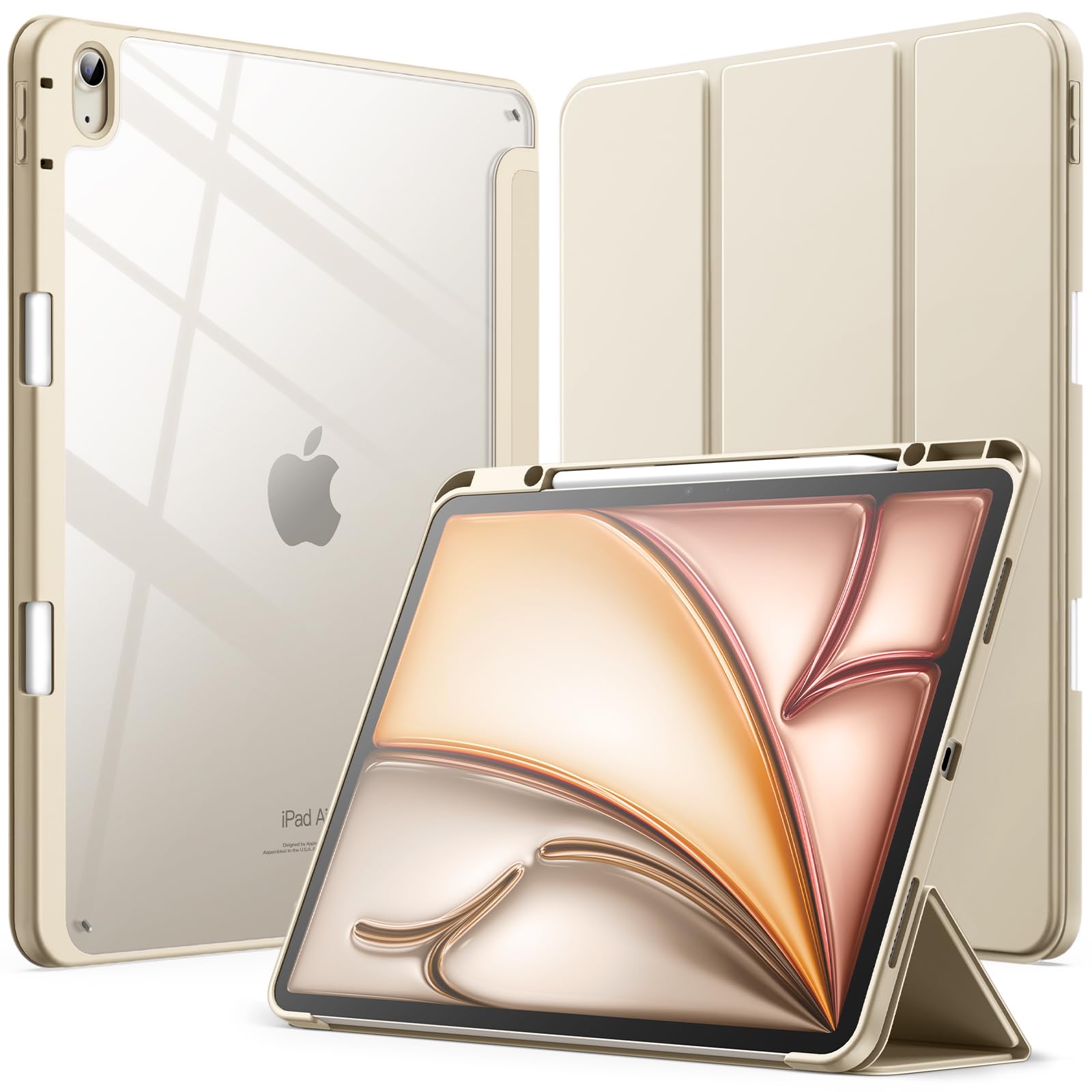 funda ipad air 13 pulgadas jetech transparente