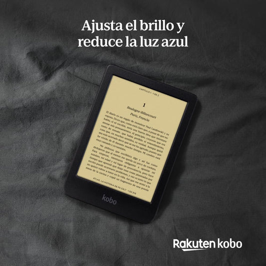 Kobo Clara BW | eReader | Pantalla táctil antirreflejos de 6” con ComfortLight Pro | Opción de Modo Oscuro | Audiolibros | Resistente al Agua | 16 GB de Almacenamiento | Negro – para oposiciones – Material de estudio – OpoMarket