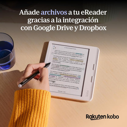 Kobo Libra Colour eReader | Pantalla E Ink Kaleido™ 3 de 7" | Temperatura del Color y Brillo Ajustables | Reducción luz Azul | eBooks y AudioBooks | Memoría 32 GB | Resistente al Agua | Negro – para oposiciones – Material de estudio – OpoMarket