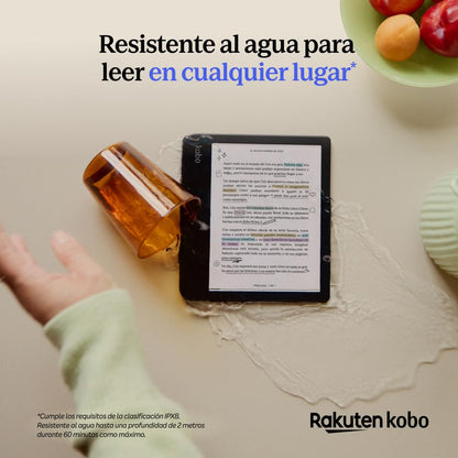 Kobo Libra Colour eReader | Pantalla E Ink Kaleido™ 3 de 7" | Temperatura del Color y Brillo Ajustables | Reducción luz Azul | eBooks y AudioBooks | Memoría 32 GB | Resistente al Agua | Negro – para oposiciones – Material de estudio – OpoMarket