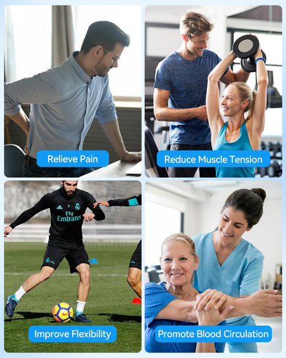 Lefity Mini Pistola De Masaje, Pistola De Masaje Tejido profundo Portátil De Mano Con 30 Velocidades, Pantalla Táctil LCD Para Aliviar Musculares – para oposiciones – Material de estudio – OpoMarket