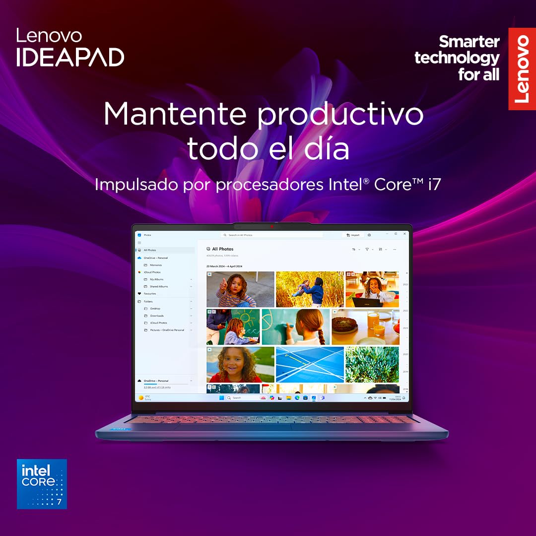Lenovo IdeaPad Slim 5 Gen 10 - Ordenador Portátil 16" WUXGA (Intel Core i7 - 13620H, Intel UHD Graphics, 32 GB RAM, 1 TB SSD, Wi - Fi 6, Windows 11 Home) Teclado QWERTY Español - Azul – Ordenador personal para oposiciones – Material de estudio – OpoMarket