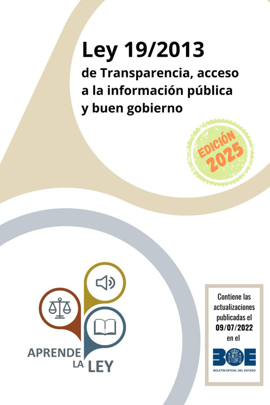 Ley de transparencia y buen gobierno 19/2013 edición 2025 actualizada