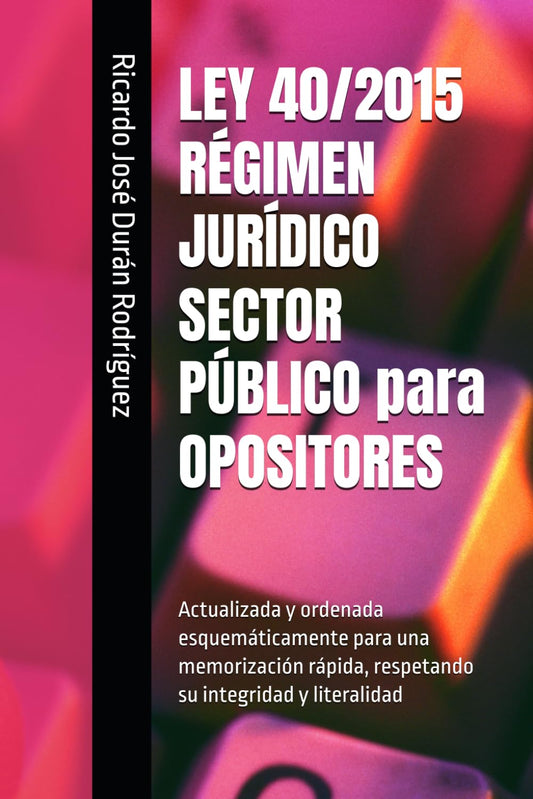 Esquema ley 40 2015 – Régimen Jurídico del Sector Público para opositores - portada