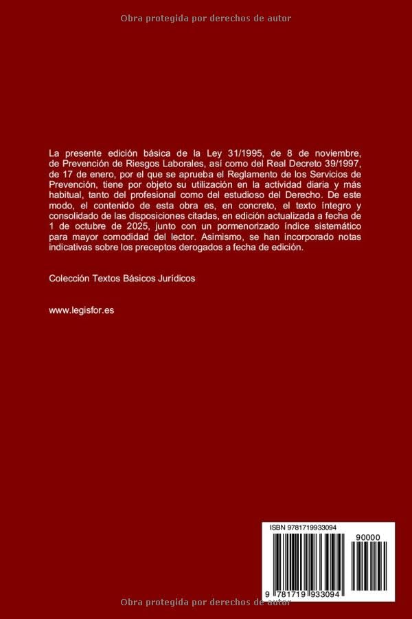 Ley de Prevención de Riesgos Laborales: incluye Reglamento de los Servicios de Prevención – para oposiciones – Material de estudio – OpoMarket