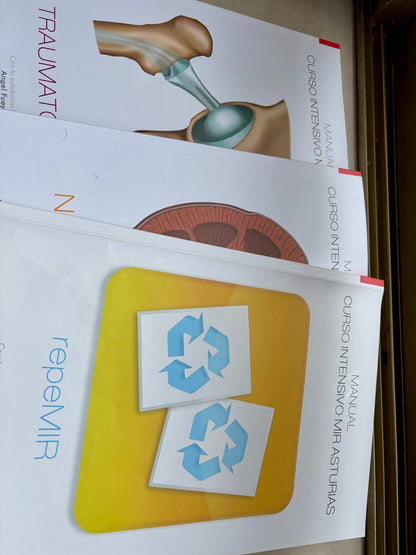 lote de estudio MIR Asturias segunda mano con teoría y simulacros