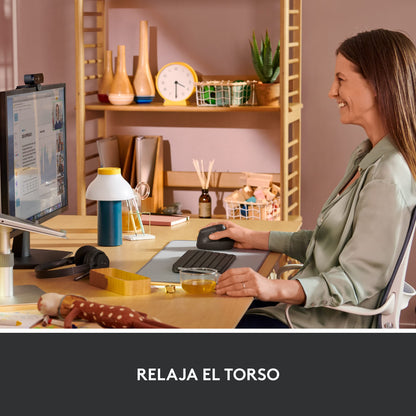 Logitech Lift Ratón Ergonómico Vertical, Inalámbrico, Bluetooth o receptor Logi Bolt USB, clics Silenciosos, 4 botones, compatible con Windows/macOS/iPadOS, portátil, PC - Grafito – para oposiciones – Material de estudio – OpoMarket