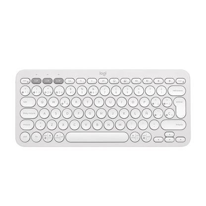 Logitech Pebble Keys 2 K380s Teclado Bluetooth Multidispositivo, Accesos Directos, Estilizado y Portátil, Easy - Switch, Windows, macOS, iPadOS, Android, ChromeOS, Disposición QWERTY Españo, Blanco – para oposiciones – Material de estudio – OpoMarket