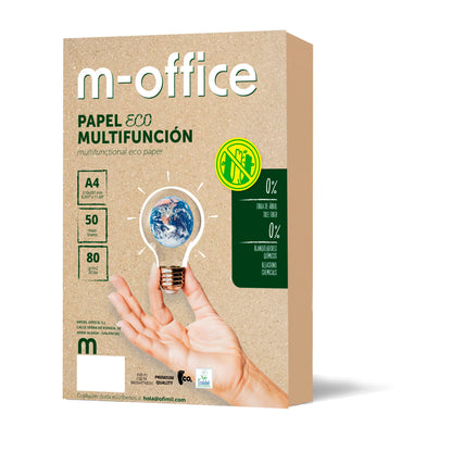 M - Office Papel Reciclado DIN A4 80gr - Paquete de 50 Folios para Fotocopiadora e Impresora - 100% Reciclado – para oposiciones – Material de estudio – OpoMarket