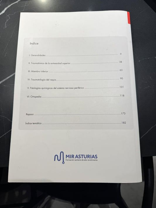 Manual Curso Intensivo MIR Asturias, Traumatología – Libro de segunda mano para oposiciones – Material de estudio – OpoMarket