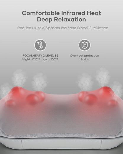 Masajeador de Cuello y Hombros con Calor Ajustable y Correa, Shiatsu Masajeador de Cuello 3D Eléctrico Masaje, Adecuado Para el Hogar y la Oficina – para oposiciones – Material de estudio – OpoMarket