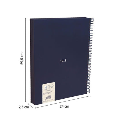 Cuaderno Milan cuadriculado 5x5 con espiral metálica