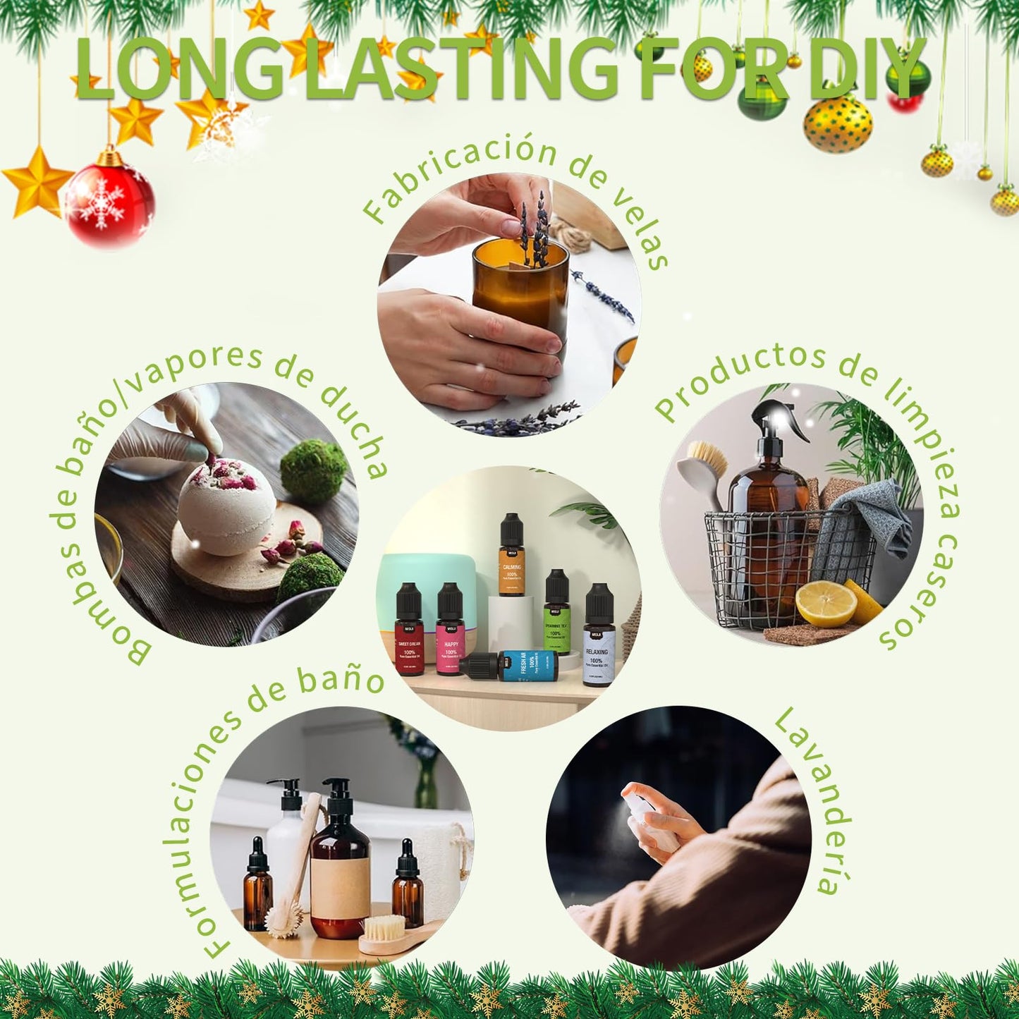 MISIJI set aceites esenciales para difusor Aromaterapia Pura Natural 6 x 10 ml – para oposiciones – Material de estudio – OpoMarket