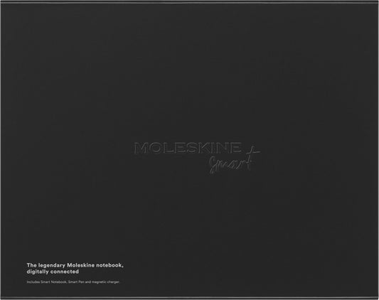 Moleskine Smart Writing Set, Libreta Inteligente con Bolígrafo Inteligente Incluido, Cuaderno Digital de Moleskine con Páginas a Rayas, Grande, 13x21 cm, Negro – para oposiciones – Material de estudio – OpoMarket