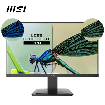 MSI Pro MP243X Monitor Profesional, de 23,8' FHD, 1920 x 1080, 100 Hz, IPS, Plano, Anti - Glare, 16:9, 300 nits, Negro – Ordenador personal para oposiciones – Material de estudio – OpoMarket