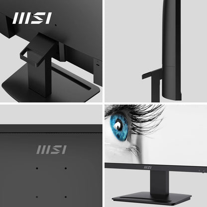 MSI Pro MP243X Monitor Profesional, de 23,8' FHD, 1920 x 1080, 100 Hz, IPS, Plano, Anti - Glare, 16:9, 300 nits, Negro – Ordenador personal para oposiciones – Material de estudio – OpoMarket