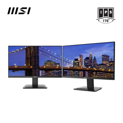MSI Pro MP243X Monitor Profesional, de 23,8' FHD, 1920 x 1080, 100 Hz, IPS, Plano, Anti - Glare, 16:9, 300 nits, Negro – Ordenador personal para oposiciones – Material de estudio – OpoMarket