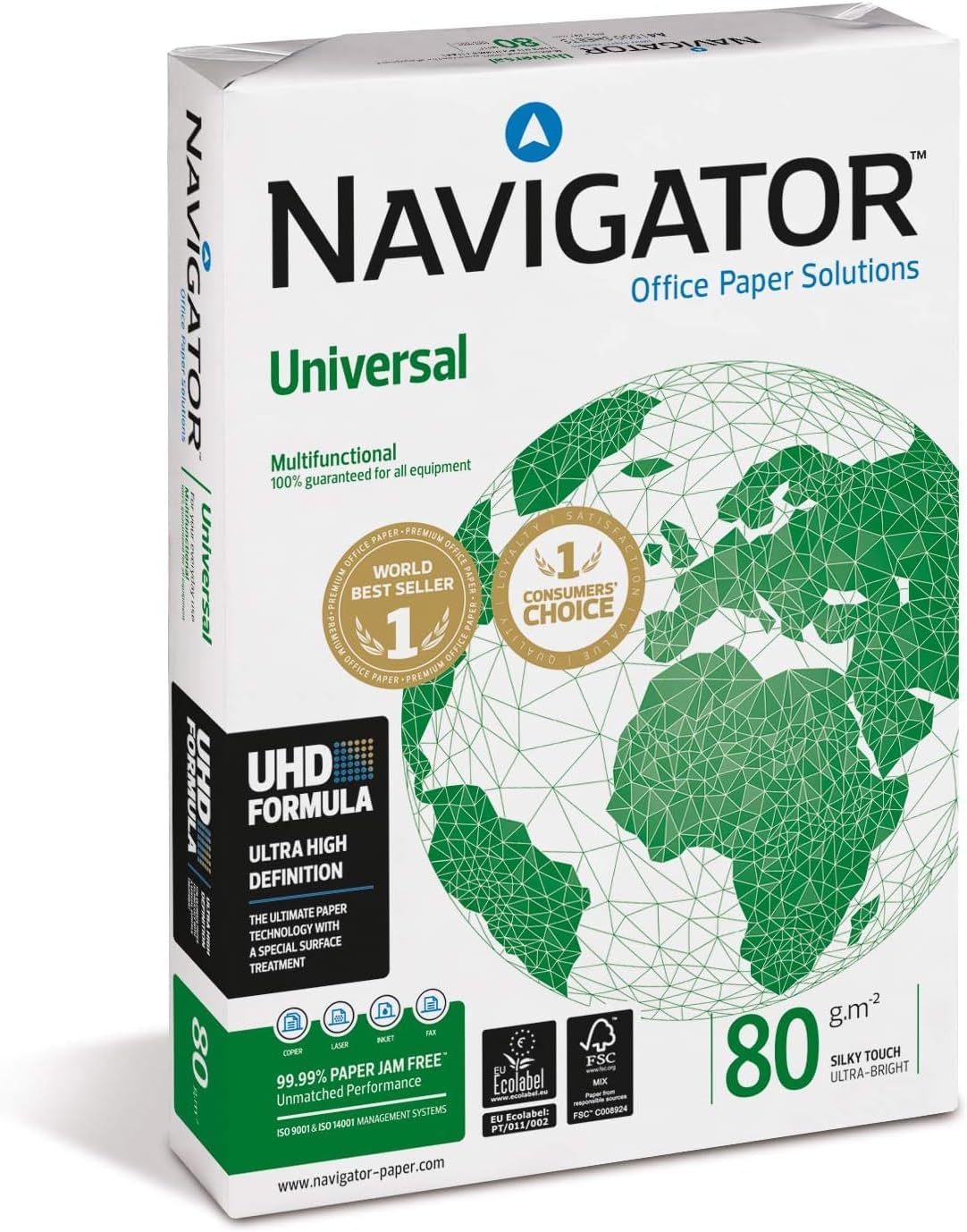 Navigator Universal - Papel multiusos para impresora - A4 80gr - 500 hojas – para oposiciones – Material de estudio – OpoMarket