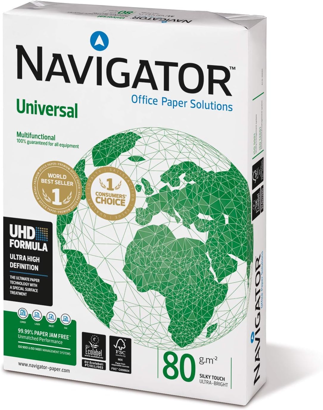Navigator Universal - Papel multiusos para impresora - A4 80gr - 500 hojas – para oposiciones – Material de estudio – OpoMarket