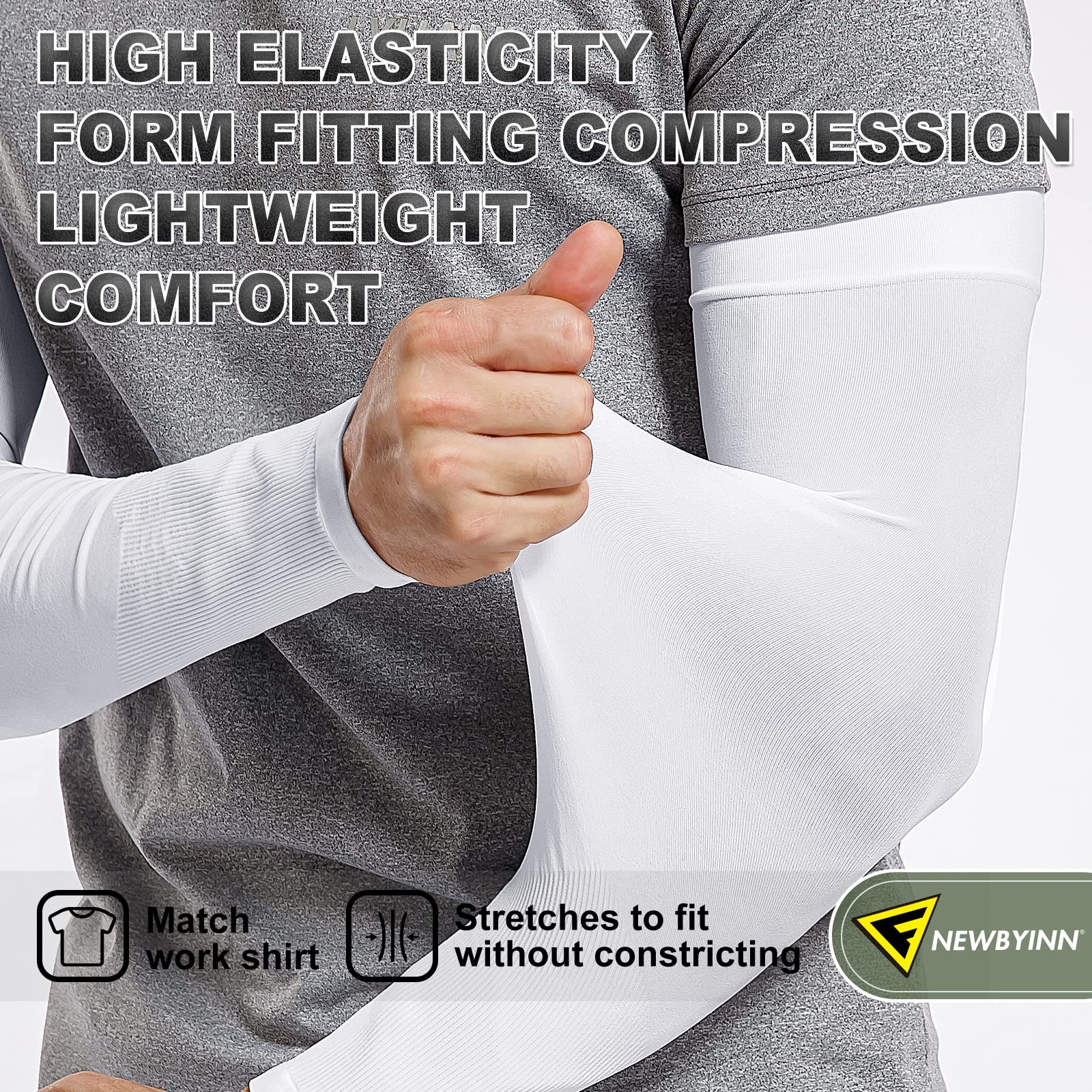 Newbyinn mangas para brazos Mujer Hombre, Manguitos running ciclismo voleibol bicicleta, Manguitos de compresión de Protección UV Protectora Solar – Ropa para oposiciones – Material de estudio – OpoMarket