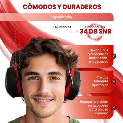 cascos para estudiar con protección auditiva