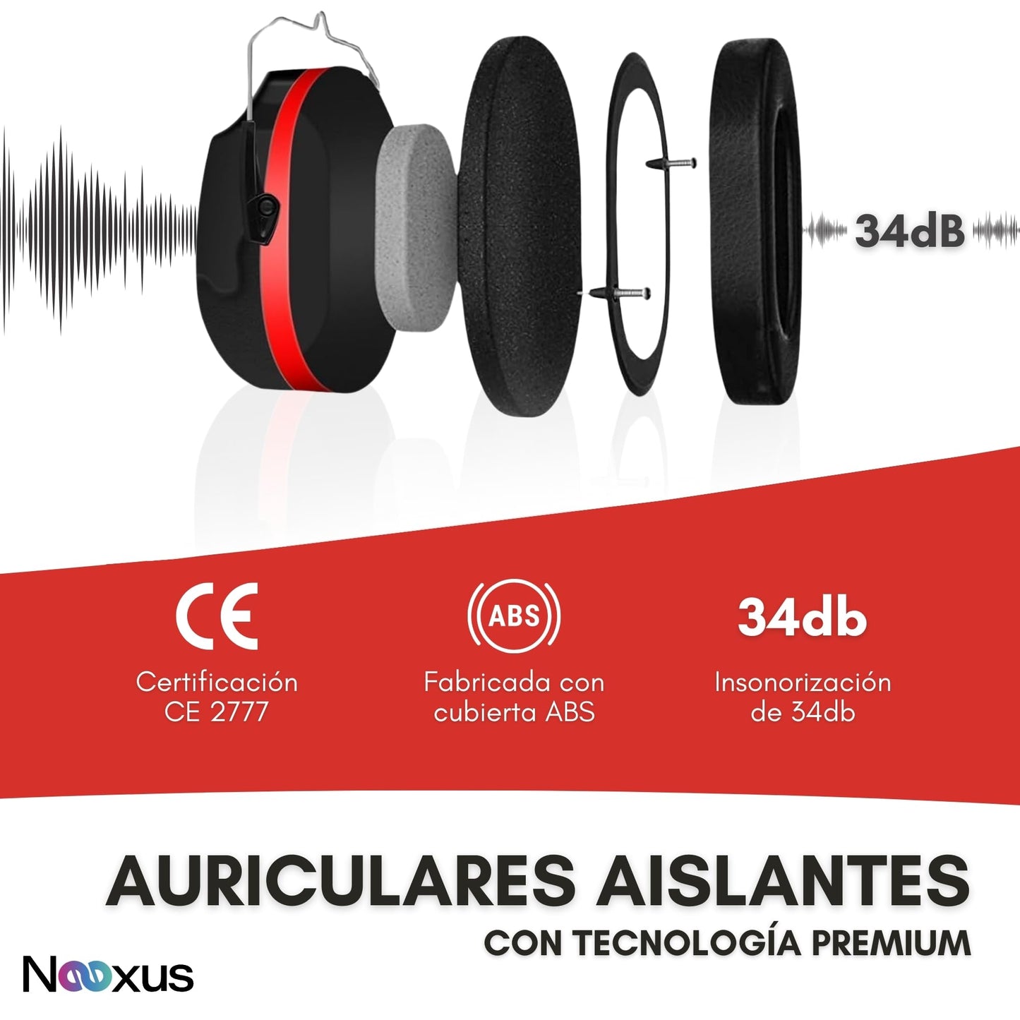 almohadillas acolchadas cascos antiruido