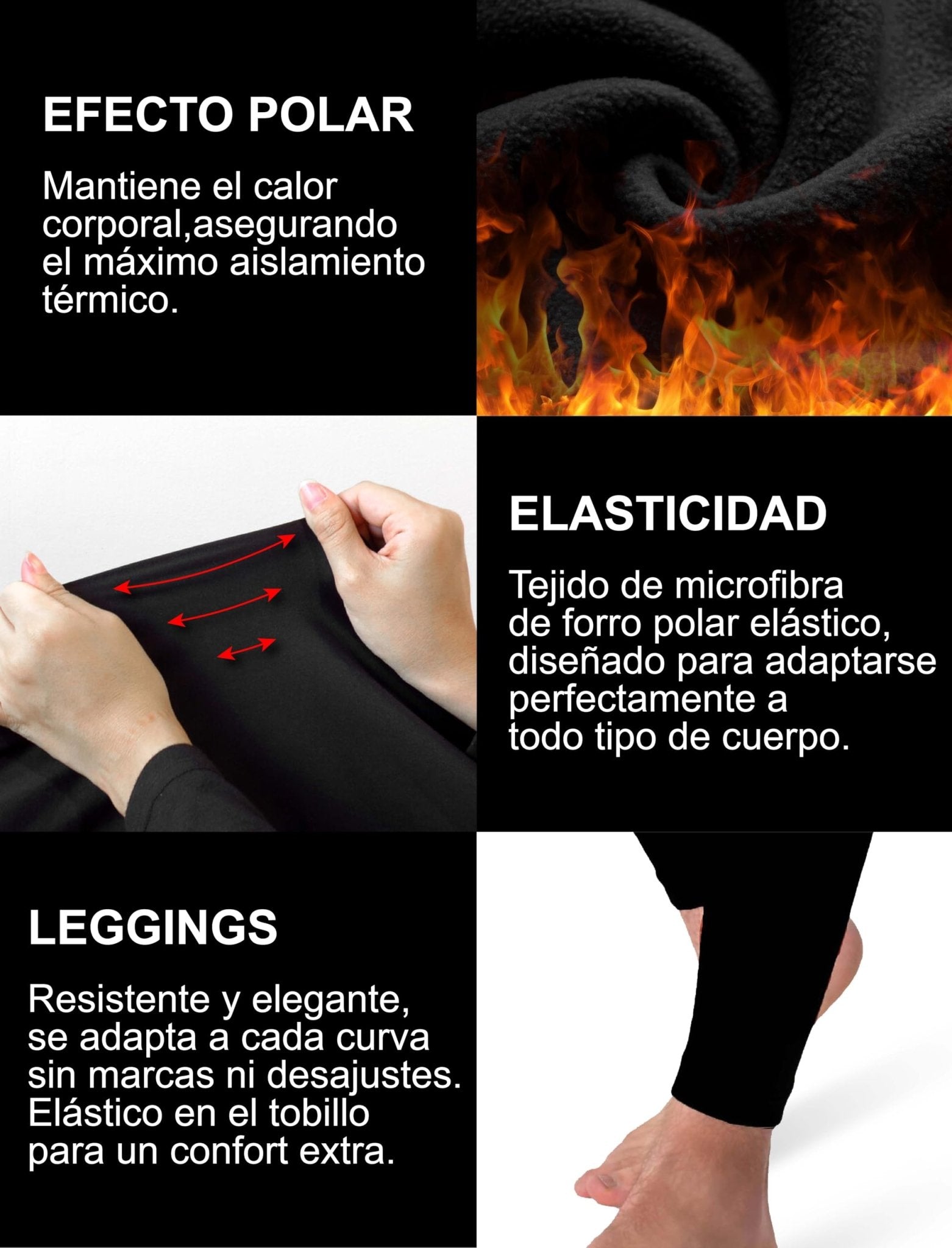 NOLOGO KATIACALZE Mallas Termicas Hombre Polar Toronto - Pantalon Termico Hombre, Mallas Compresion Elástico, Suave, Cálido, Respirable - 1 2 pz – Ropa para oposiciones – Material de estudio – OpoMarket