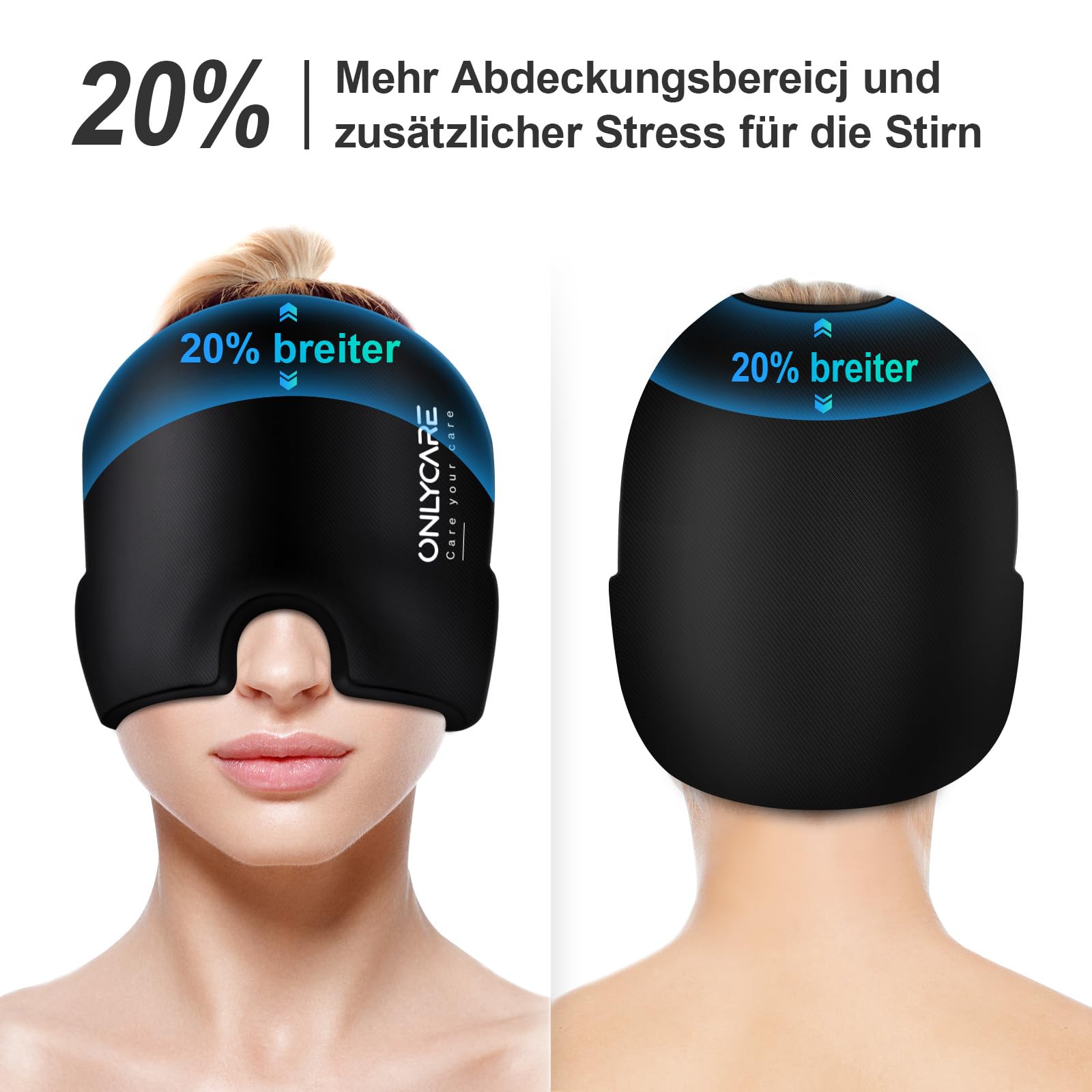 Gorro para migrañas terapia de frío para dolor de cabeza