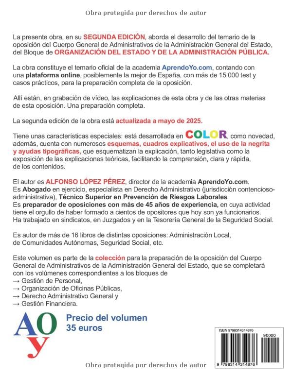 Portada del libro Temario Administrativo General del Estado C1