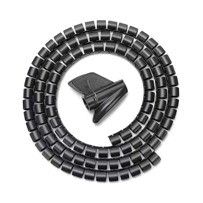 Organizador de cables en espiral aisens diametro hasta 25mm 1m negro A151 - 0406 – para oposiciones – Material de estudio – OpoMarket