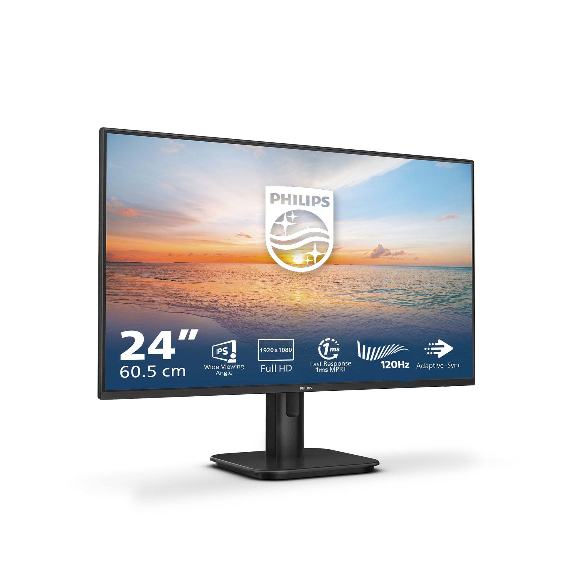 Philips 24E1N1100A Monitor 24 Pulgadas FHD, 100Hz, IPS, 1 MPRT, Adaptive Sync., Altavoces (1920x1080, 1x HDMI 1.4), Negro – Ordenador personal para oposiciones – Material de estudio – OpoMarket